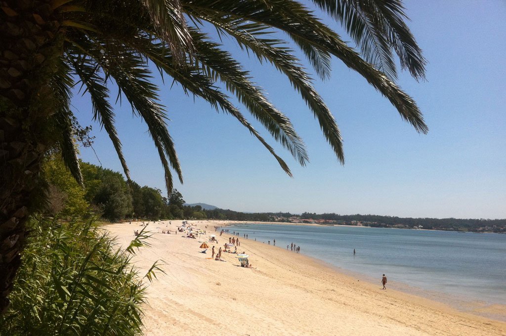 Playa jardín en Boiro