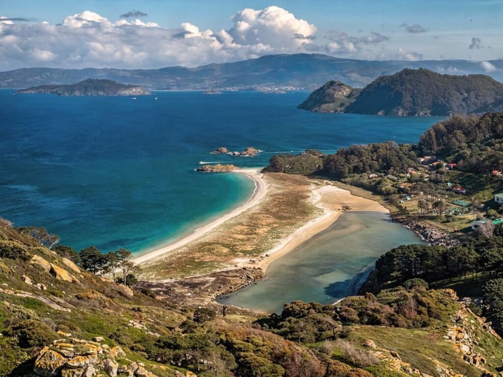Plano aéreo de las Islas Cies
